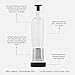 Alkemista Alcohol Infuser - Ethan+Ashe - Add Flavor To Spirits - Infuser For Vodka, Gin, Rum, Scotch, Whisky, & More - Stainless Steel - Glass Infusion Bottle - Fine Filter - 950 ML Matte Black