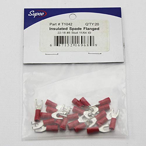 Supco - T1042 SPADE FLNGD - INS (20PC) (1-Pack)