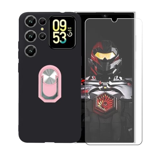 CongJiaLingXi �P�[�X �K�p �� Oukitel C62 GT (6.88") �����O�T�|�[�g+ �����K���X�X�N���[���v���e�N�^�[�A�_��ȃV���R�[���V�F���o���p�[TPU�ی�J�o�[�������,�s���N