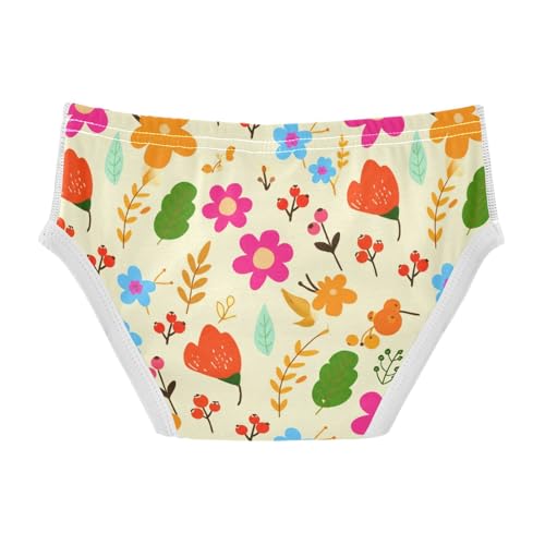 Flowers Floral Yellow Toddler Boy's Underwear 2T 23022262