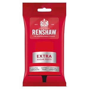Renshaw Rolfondant Extra Rood: Stevig, Elastisch. 1 kg