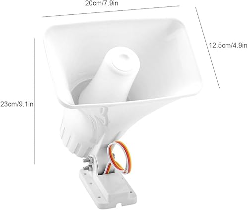 Miniatura 7 de Electronic Alarm Siren Horn 150dB Indoor/Outdoor Security Siren DC 12V for Home Security System - White
