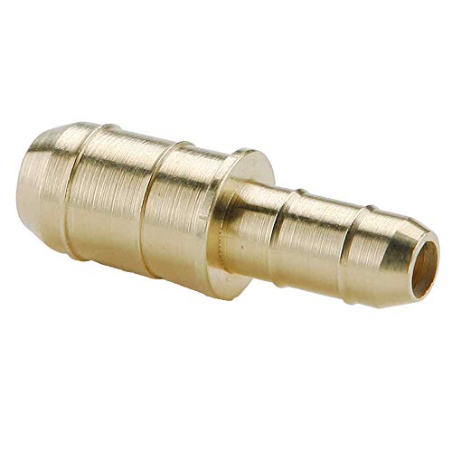 Parker Hannifin 22-4-5/32-pk5 Dubl-Barb Union Reducer Fitting, Brass Body, 1/4" Barb Tube x 5/32" Barb Tube (Pack of 5) #1