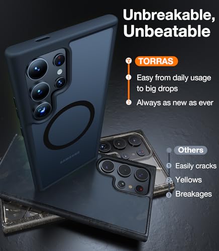 Image of TORRAS Magnetic Shockproof for S25 Ultra Case Phone Case Black