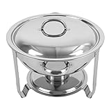Edelstahl Chafing Dish Runde Lebensmittel Warmer Buffet Catering Gastro Party Wärmebehälter 32cm 3.5L