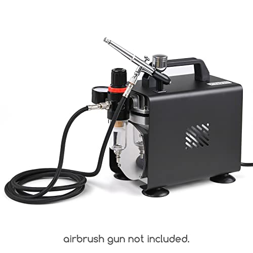MEEDEN Airbrush Compressor Kit - 1/5 HP Powerful & Quite Air Compressor for Model Painting with 6 Feet Hose - Image 3