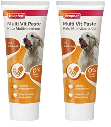 Beaphar Multi-Vitamin-Paste für Hunde, 250 g (Packung mit 2)