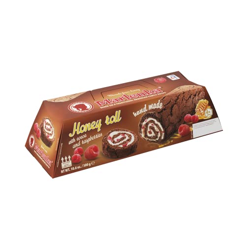 Honig Rolle marlenka mit Kakao und Himbeeren 300 g