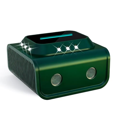 2025 Mice Rat Repellent Plug-in, for House Rodent Squirrel Repellent Ultrasonic Mouse Deterrent Device Bat Removal Attic Garage Basement Warehouse Home-Green