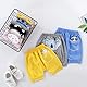 DUDUFUN 4er-Pack kleine Baby Mädchen Jungen Baumwoll Haremshosen Shorts Cartoon Bedruckte Shorts-Outfits,2-3 Jahre