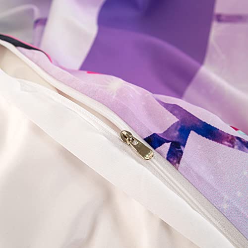 Cvhouse Mermaid Duvet Cover Full Size,Ocean Rainbow Mermaid Bedding Set For Girls Kids Teens,Beach Rainbow Mermaid Comforter Cover,1 Duvet Cover 2 Pillowcases 3 Piece #TOP5