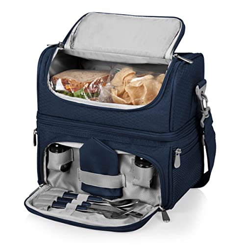 Image of PICNIC TIME NFL unisex-adult NFL Pranzo Lunch Bag, Insulated Lunch Box with Picnic Set, Lunch Cooler Bag