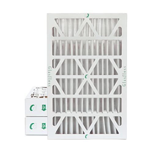 Glasfloss ZL 16x24x4 MERV 10 Pleated Air Filters for AC Furnace. 3-Pack