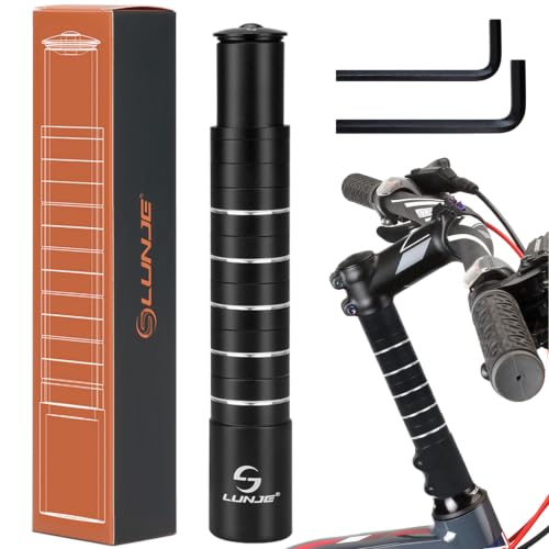 ROADNADO Lenkererhöhung Fahrrad 28,6mm 1-1/8" Fahrradlenker Erhöhung 210mm
