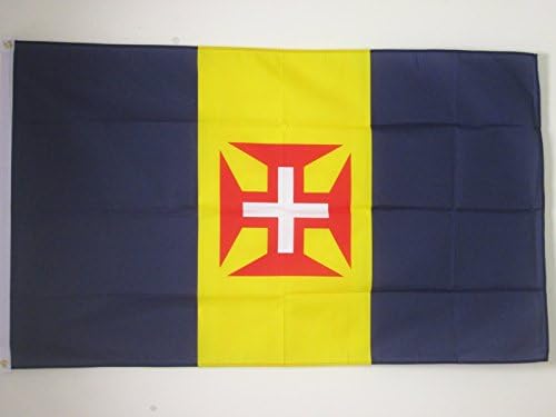 AZ FLAG, Madeira Flag, 2x3 Ft, 100D Polyester Portugal, Maderian Banner with Two Metal Grommets, Fade Resistant, Vivid Colors