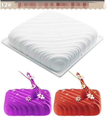 1 pcs 3D silicone cake mold white color, baking mold, mousse chiffon pastry cakes, pan, biscuit, candy, ice cream, jelly, brownie, cookie