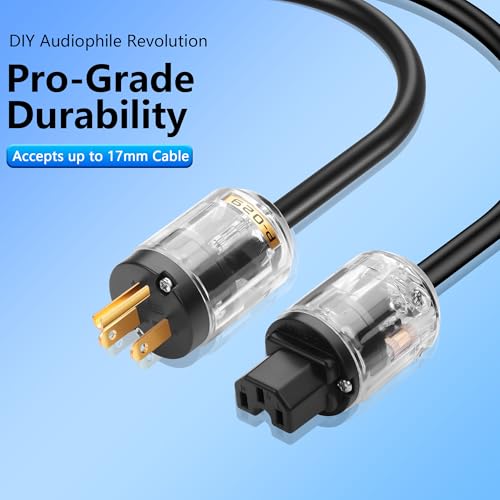 CERRXIAN conector HiFi para cable de audio 10A/250V miniatura 5