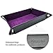 Haxtec Folding Portable Dice Tray, Black Purple, Polyurethane, Rectangular, Modern, Solid, Dice Tray for RPG Games like Dungeons and Dragons