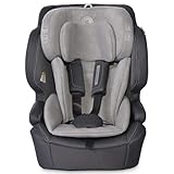 Lorelli Auto Kindersitz Andromeda mit Isofix i-Size, Mitwachsender Autositz für Kinder von 76-150 cm, Babysitz, Autokindersitz, Einstellbare Kopfstütze, 5-Punkt-Sicherheitsgurt, hellgrau