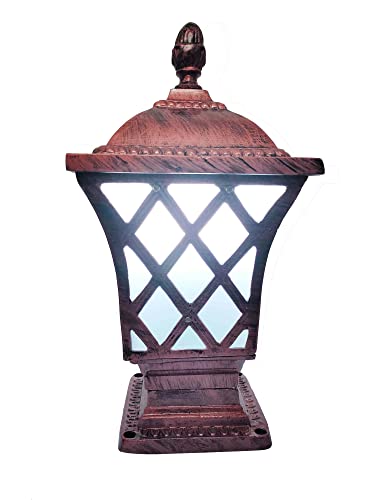 Image of Gate Light Design Aluminium Casting Water Proof Gate lamp E27 Holder Type for Home and Garden Outdoor Lights (ATHASU2)(Pack of 2)