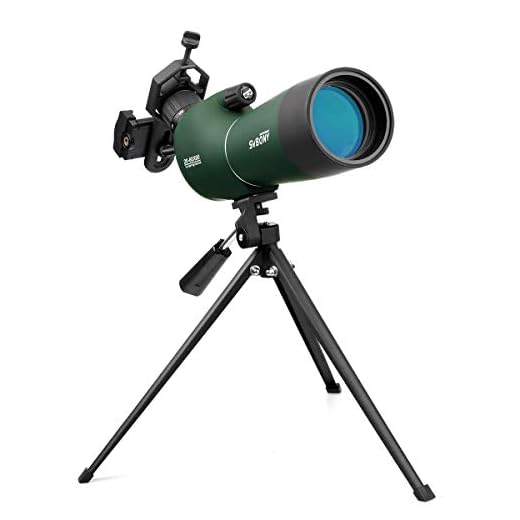 Svbony SV28 Spotting Scopes,20-60x60 Spotting Scope med stativ, Bärbar FMC Optics Bak4 Prism Angled Spotting Scope med Smartphone Adapter för Målskytte, Fågelskådning, Jakt