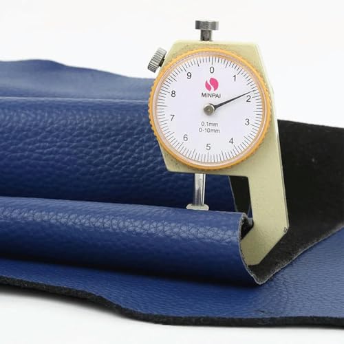 Feuilles de cuir de vache bleu royal pour ateliers loisirs créatifs