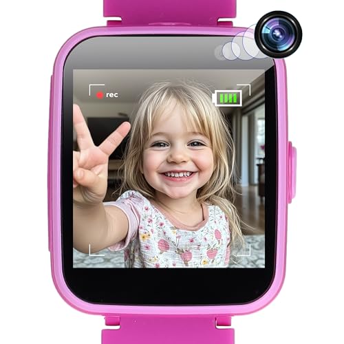 Silvergear® Smartwatch per Bambini con Giochi e Fotocamera | Display Touch IPS da 1,44 | Orologio Intelligente Bambina con Batteria Ricaricabile 330mAh | Smart Watch per Bambini | Rosa