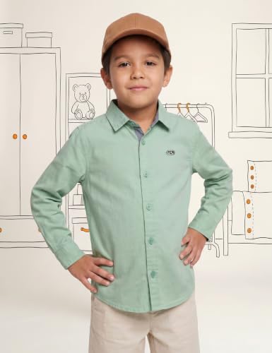 Image of Amazon Brand - Symbol Boys 100% Cotton Casual Shirt | Full Sleeves | Regular Fit | Age 2-14 Years