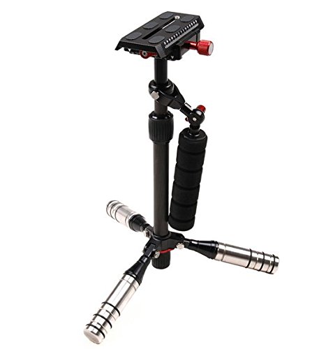 Stabilisateur monopode photographie Gowe réglable en fibre de carbone pour caméscope et DSLR