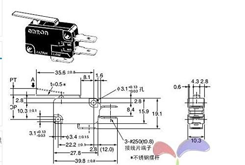 V-152-1C25 Microswitch Travel switch With handle 15A/250VAC