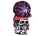 ANQIA Plasma Ball Lamp Touch Sensitive,Party Magical Electrostatic Red Color Crystal Ball for Christmas (Skull)