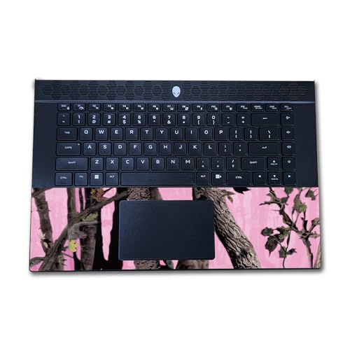 Image of Laptop Skin Compatible with Alienware M16 R2 (2024) - Pink Tree Camo - Premium 3M Vinyl Protective Wrap Decal Cover - Easy to Apply | Crafted in The USA by MightySkins
