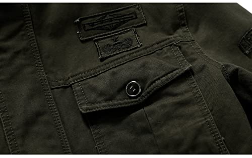 Jaqueta masculina do casaco do casaco dos homens do jaqueta tático do piloto dos