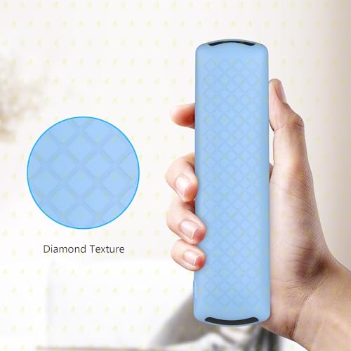 Image of RAYA Silicone Cover Compatible with Jio Tv Set Top Box Remote Protective Case with Lanyard [ Remote NOT Included ] (Blue)