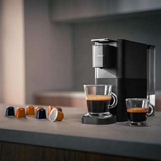 Cecotec Cafetière à Capsules Power Caps 20. 1400W, 20Bars, Thermoblock, Compatible Capsules Nespresso, Réservoir d'Eau 700ml, Arrêt Automatique, Hauteur Réglable, Filtre Amovible, 2Modes, Antidérapant