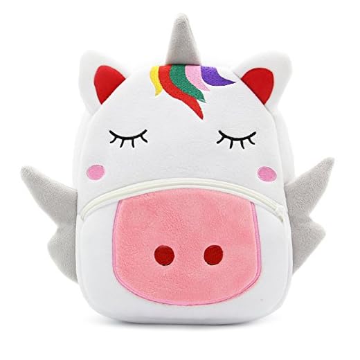 Cute Toddler Backpack Toddler Bag Animal Cartoon Mini Travel Bag for Baby Girl Boy 1-6 Years (Unicorn)