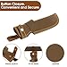 Baizoy Premium Leather Knife Sheath, 5.1 Inch EDC Knife Holster belt, Knife Scabbard Cover, Shop Knife Sheath Knives Sleeves Case Edge Guards Blade Protectors (Brown)