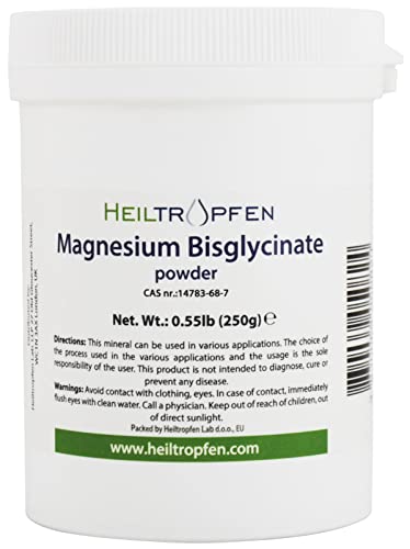 glycinát hořečnatý jako bisglycinát hořečnatý | 0,55 liber – 250 g | ve vodě rozpustný krystalický prášek | léčivé kapky®