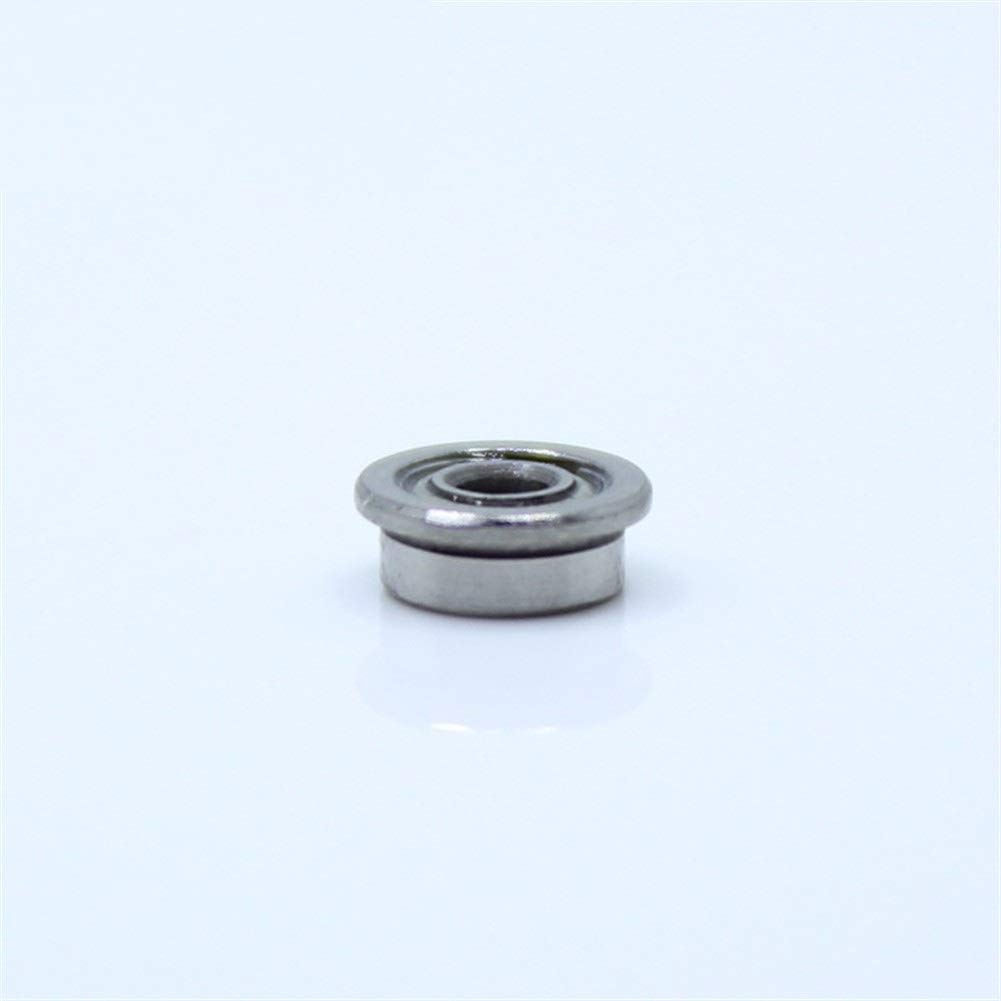 SUOFEILAIMU F682ZZ Flange Bearing 2x5x2.3 mm ABEC-1 (10 PCS) Flanged Deep Groove Ball Bearings F682 Z ZZ