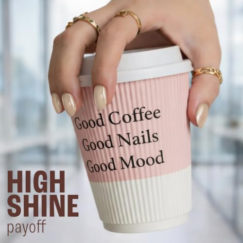 Image of Lakme 9 to 5 Overtime Shine Nail Polish - Coffee Edit - 02 -Flat White Fantasy 6ml