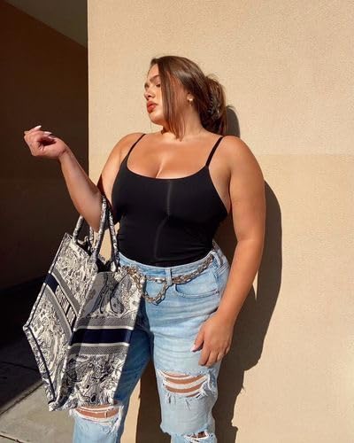 Image of Shapewear Bodysuit for Women Tummy Control - Body Sculpting Shaper Tank Top Brief and Midthigh - Seamless Snatched Waist Slimming, Butt Lifting
