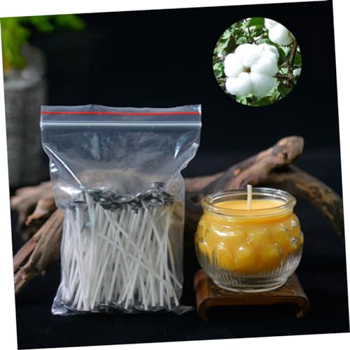 30 piezas de mechas para velas pre-enceradas de algodón natural miniatura 4