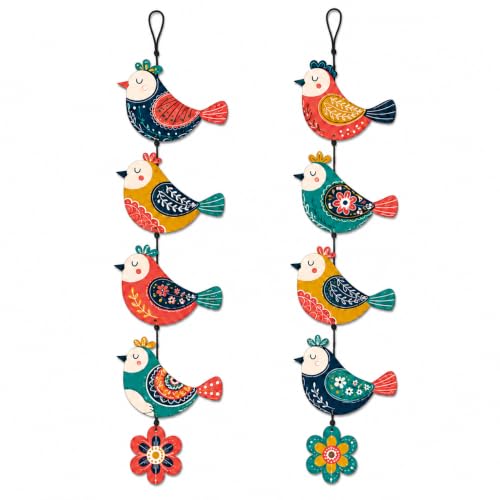 Image of Zesta Wooden Wall Hanging Decorative Items /Hanging Home Wall Decor Items /MDF Decoration Items for Home /Cute Wall Art For Living Room /Home Decor Items Living Room (Birds Toran 1)