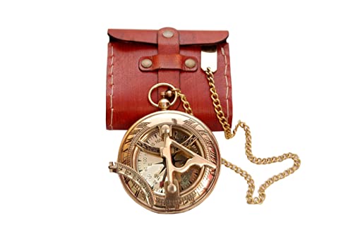 Brass Compass Gift for Men - Nautical Gifts for Men,