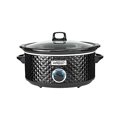 Brentwood Appliances SC136BK 3.5-Quart Diamond-Pattern Slow Cooker (Black)