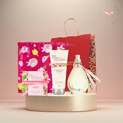 Kit Flor de Carambola Edição Especial L’Occitane au Brésil com Perfume 100ml, Hidratante 200ml e Sabonete 75g – Presente Premium com Saquinho em Cetim