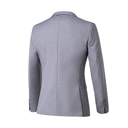 Yanlu Grey Men Suits Business Formal Suits Blazer Vest Pant Groom Suit 3 Pieces Notch Lapel New Tuxedos-36303