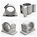 BE-TOOL Spindle Motor Clamp Mount Bracket Support Cast Aluminum with Screw for CNC Engraving Milling Machine Motor (S)