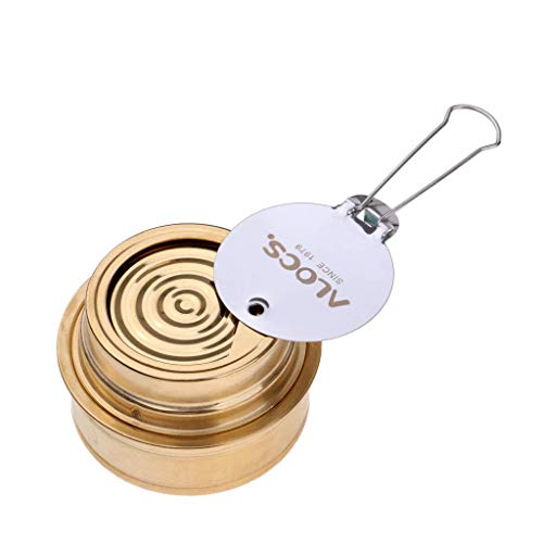 Réchaud à alcool compact avec casserole emboîtable pour cuisine de camping - 6