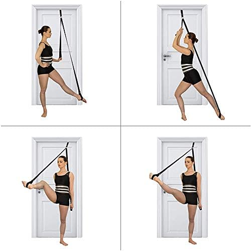 Miniatura 5 de ABUNRO Banda elástica ajustable para ballet, fácil de instalar en la puerta, flexibilidad, estiramiento de piernas, gran entrenamiento de
